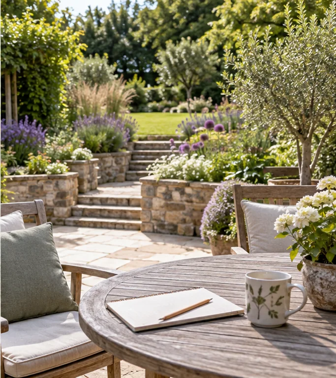 Welcoming finished garden ready for an enquiry