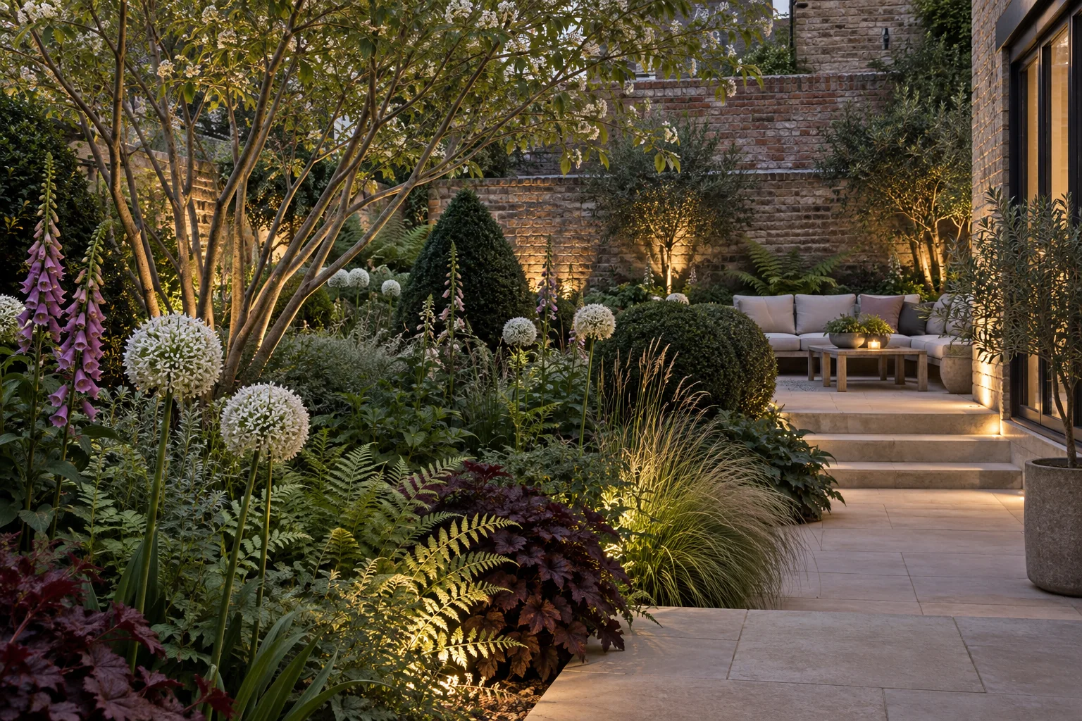 Colourful professionally finished Bristol garden