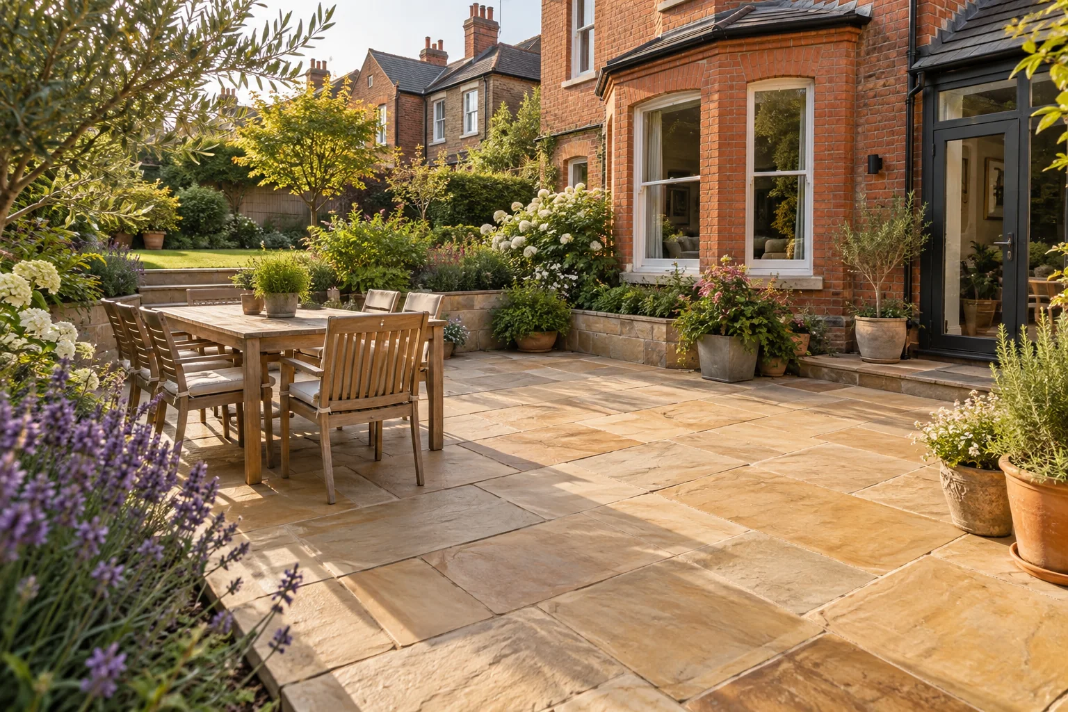 Finished patio cleaning result in Bristol